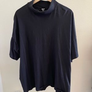 Mens short sleeve turtle neck